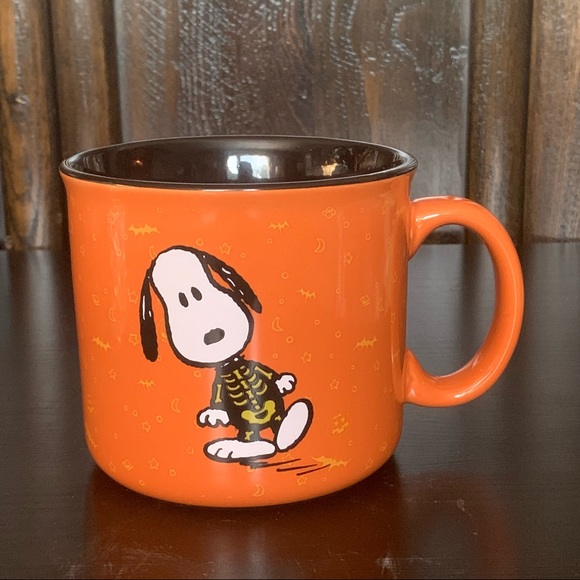 Peanuts Snoopy Skeleton Ceramic Halloween Mug - Picture 3 of 6